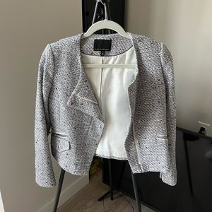 Banana Republic Cropped Tweed Jacket Blazer